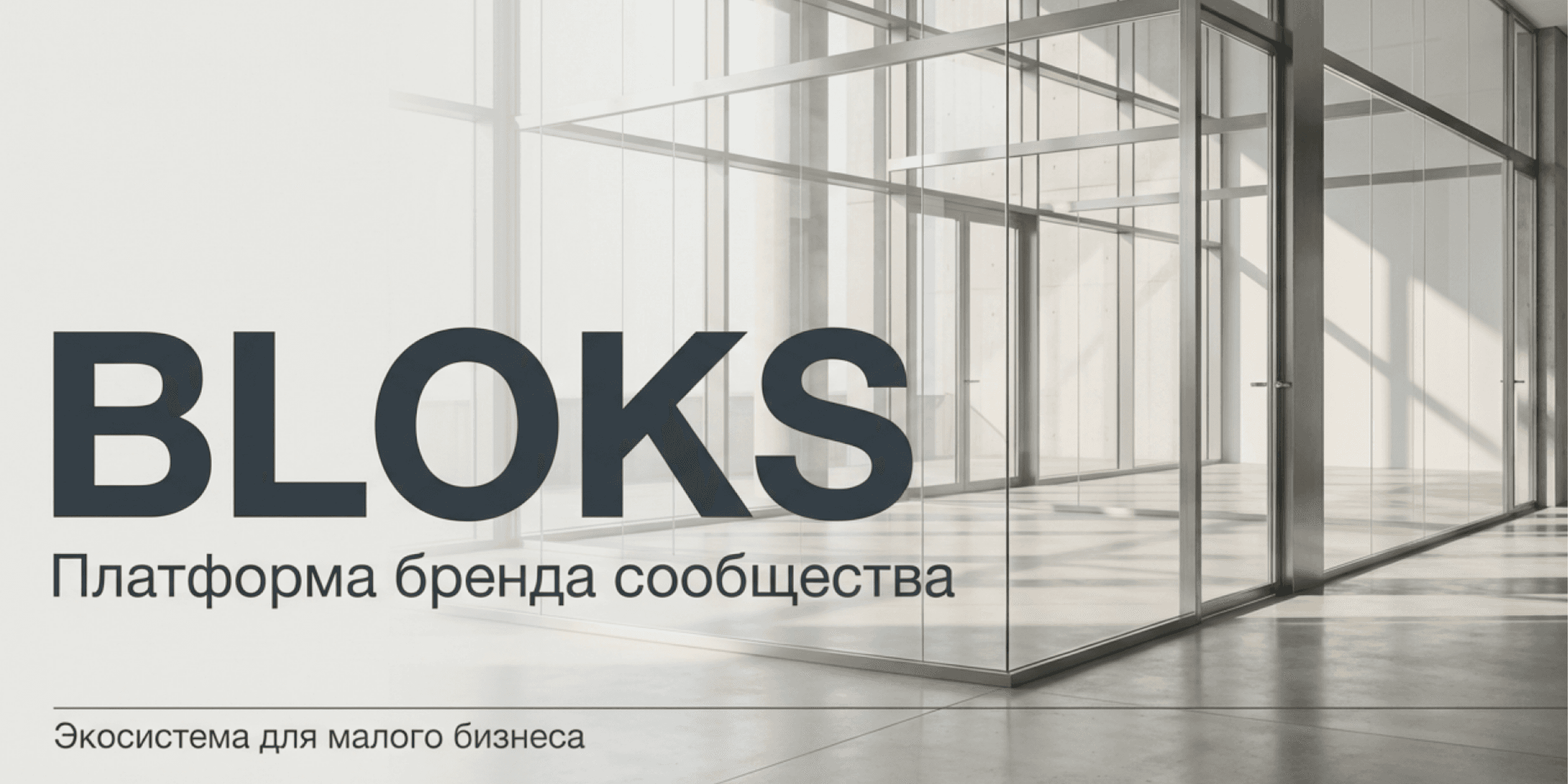 BLOKS - платформа бренда сообщества и экосистема для малого бизнеса